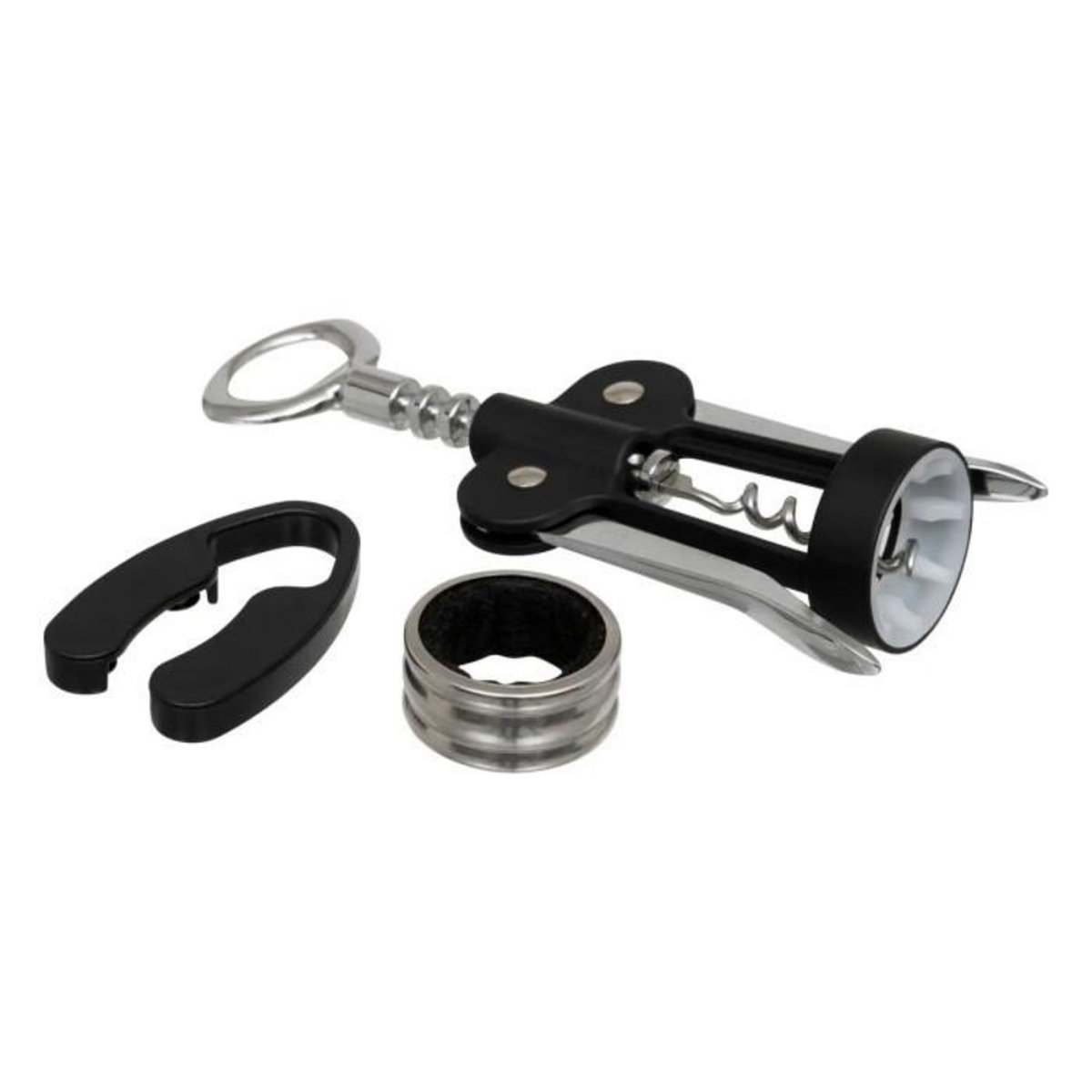 SECRET DE GOURMET Coffret Sommelier 3 Pièces  Cave  22cm Marron