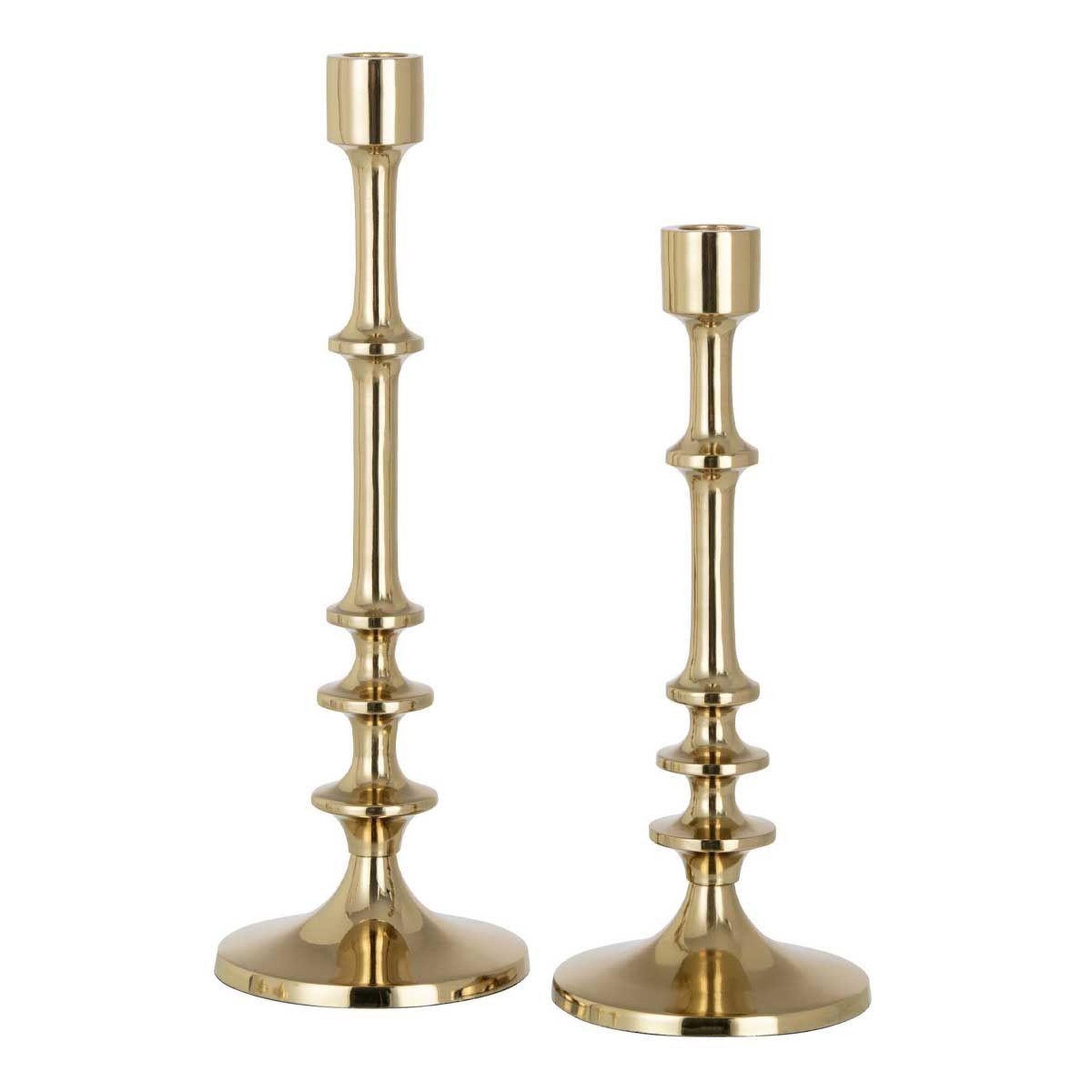 Voir la diapositive 1 : J-LINE Lot de 2 chandeliers design  néo  30cm or
