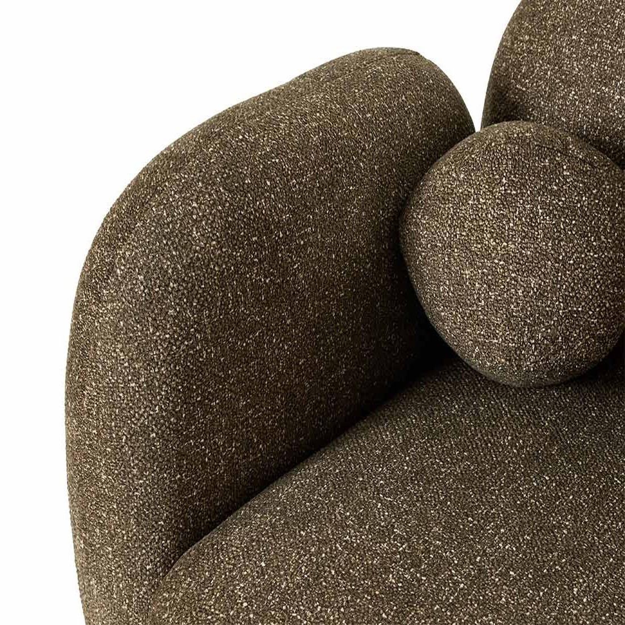 Voir la diapositive 6 : LISA DESIGN Velris - canapé d'angle droit 3 places en tissu moucheté