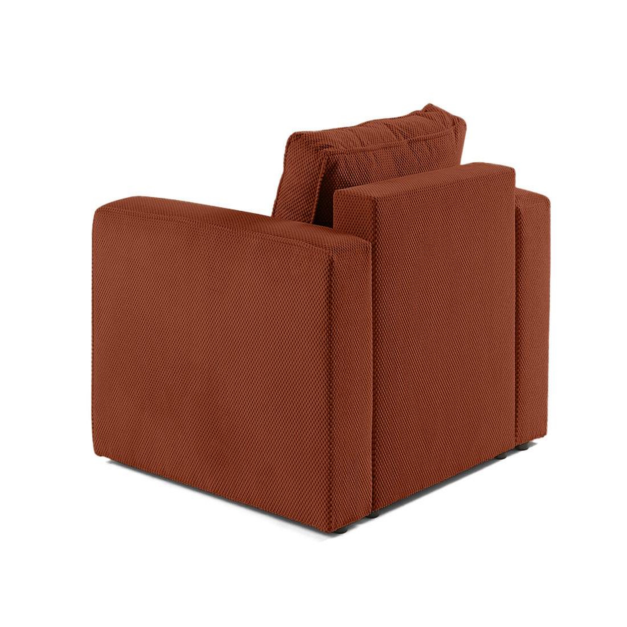Voir la diapositive 3 : BEST MOBILIER Topaze - fauteuil - en velours texturé