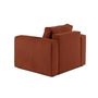 Voir la diapositive 3 : BEST MOBILIER Topaze - fauteuil - en velours texturé