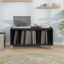 Voir la diapositive 3 : VIDAXL Armoire a disques noir 100x38x48 cm bois d'ingenierie