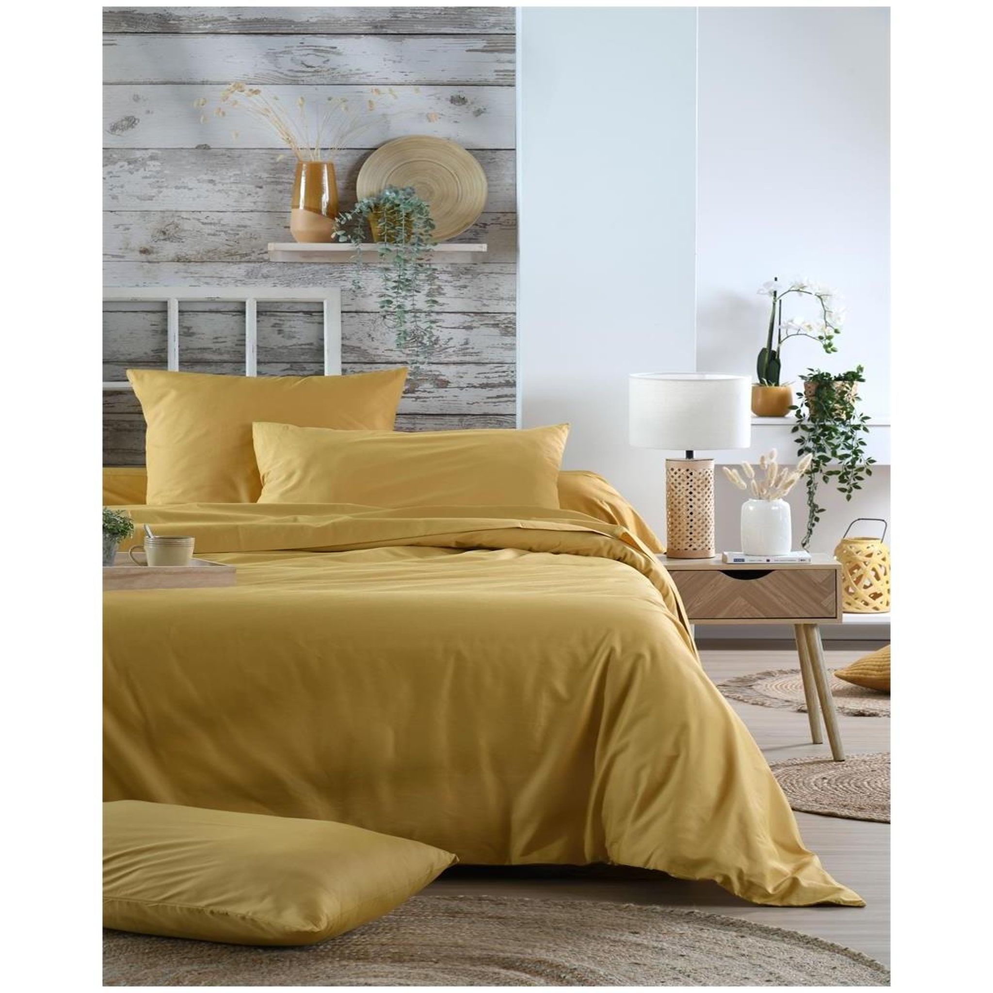 Voir la diapositive 4 : Eden 1 taie d'oreiller percale de coton uni elysee