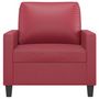 Voir la diapositive 3 : VIDAXL Fauteuil Rouge bordeaux 60 cm Similicuir