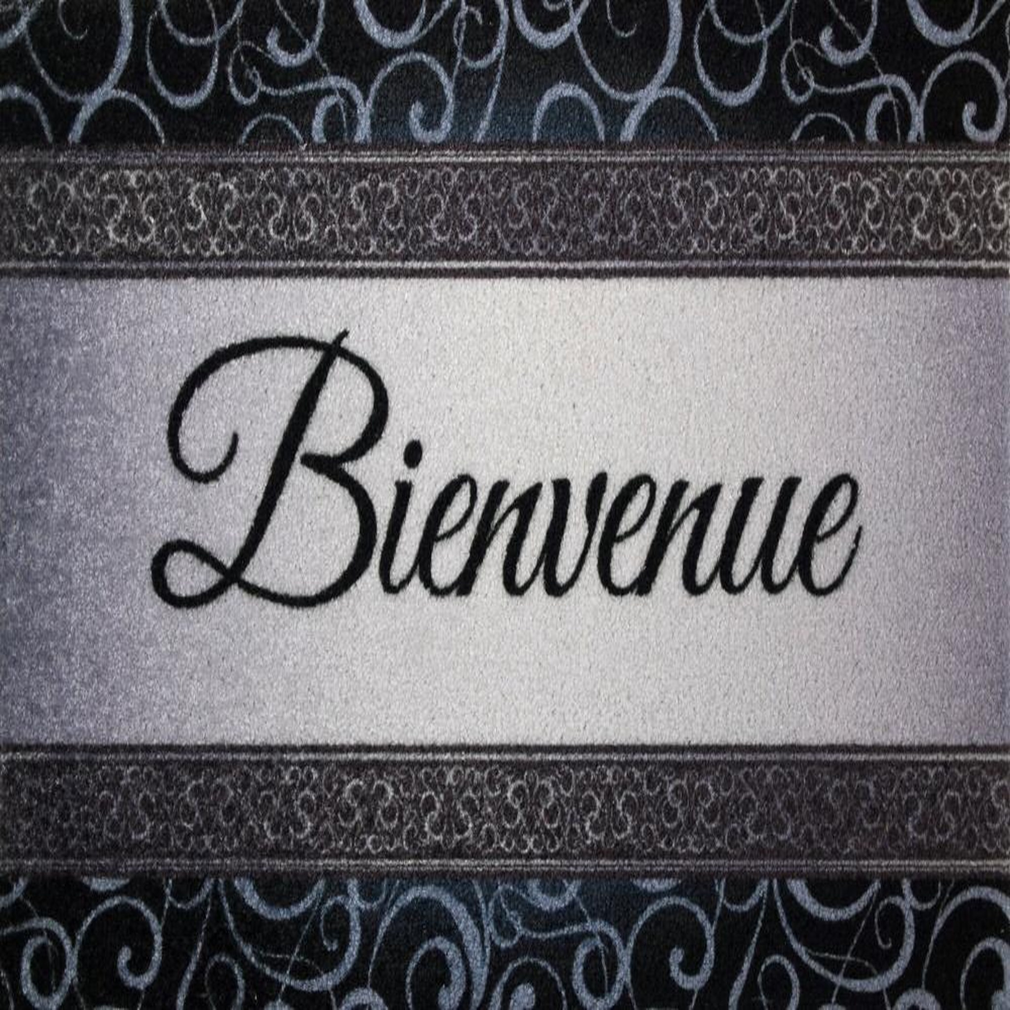 Id mat Tapis Dallas Bienvenu Gris 40X60Cm