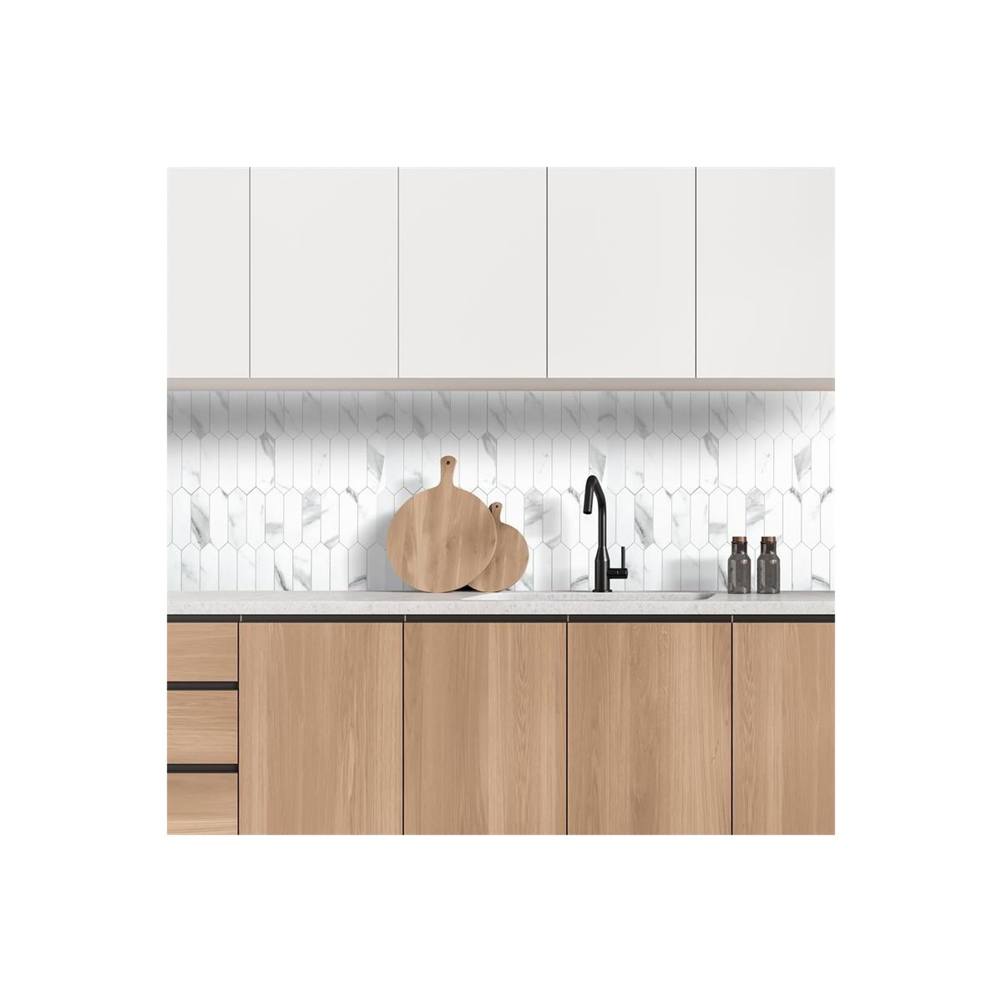 Voir la diapositive 3 : Je cherche une idee Crédence adhésive  easystick  32x32cm blanc