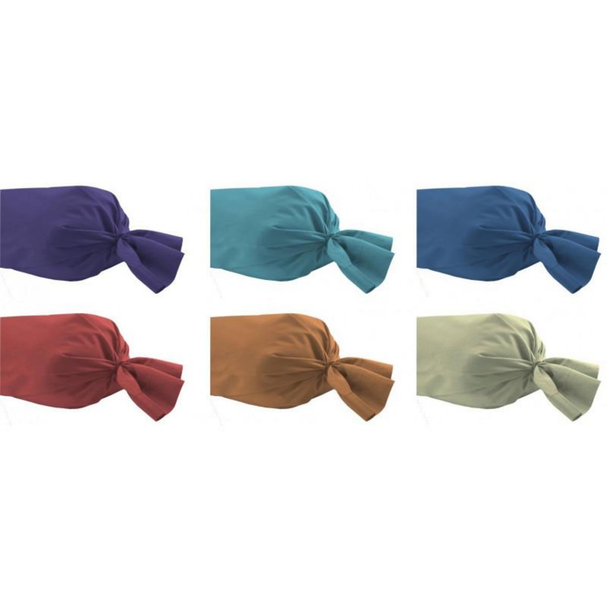 UNIVERS DECOR Taie de traversin Prune 45 x 185 cm / 100% Coton / 57 fils/cm²