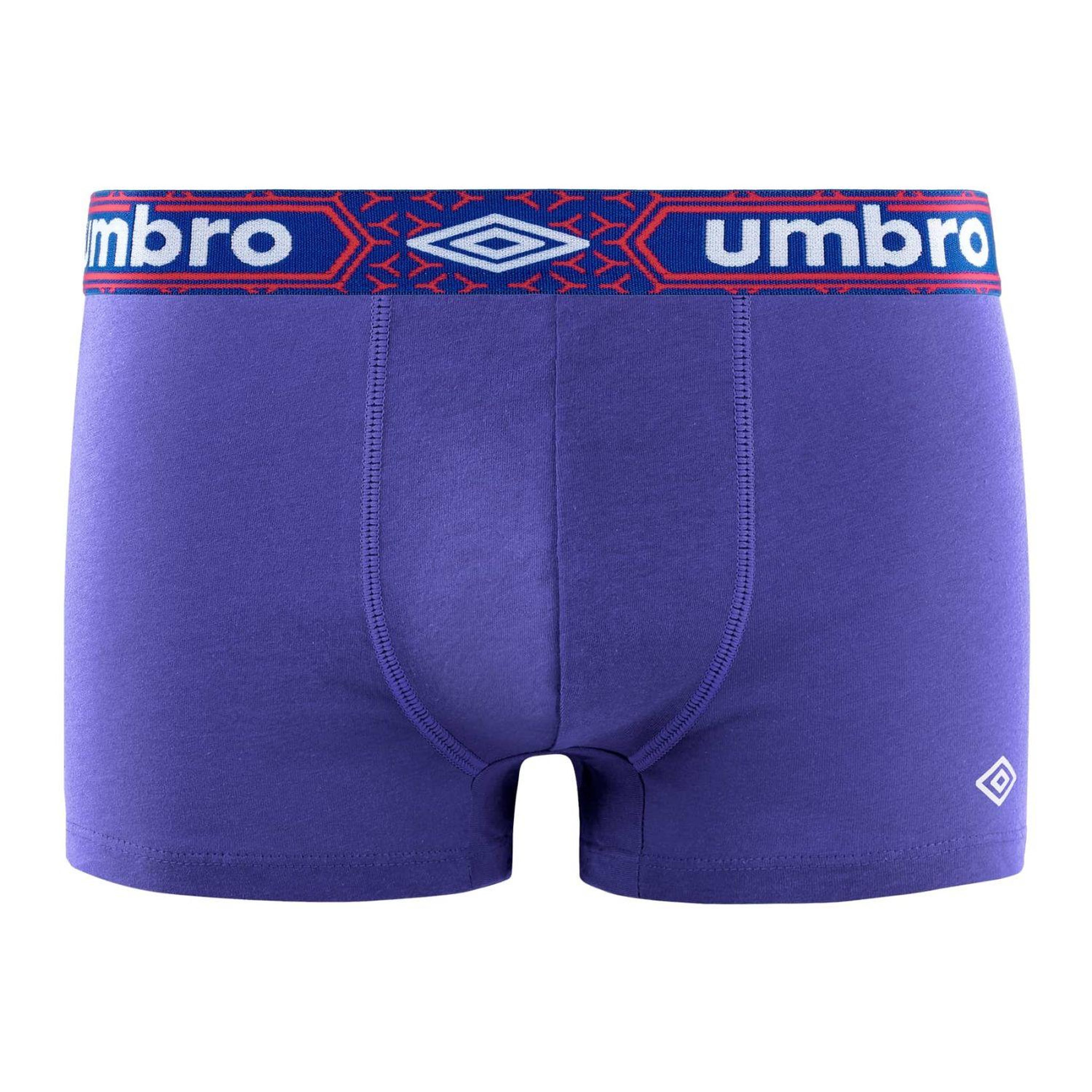 Voir la diapositive 3 : UMBRO Lot de 4 Boxers homme coton Bio Neo