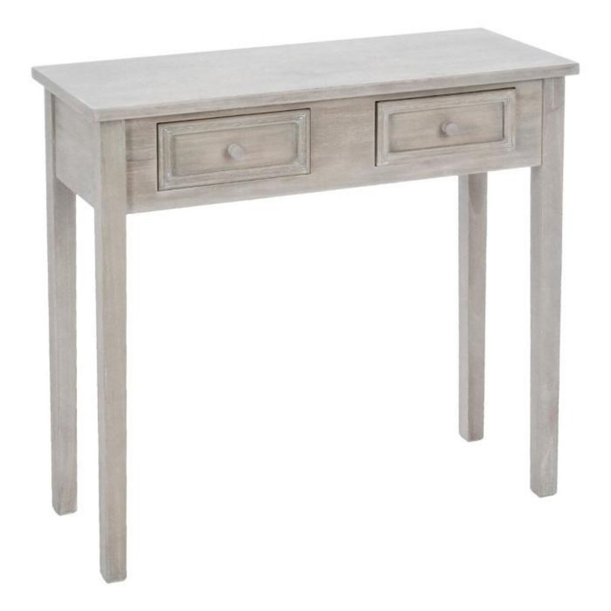 ATMOSPHERA Console 2 Tiroirs  Charme  80cm Naturel