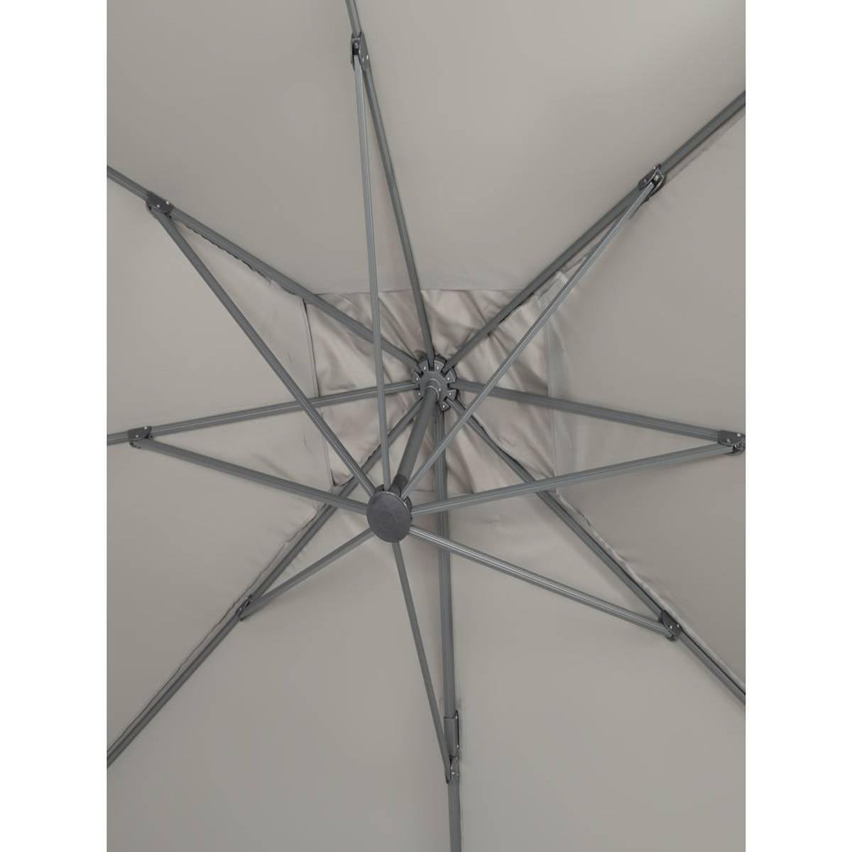Habitat et Jardin Parasol jardin déporté Alu  Sun 4  - Rectangle - 3 x 4 m + Housse de protection - Gris