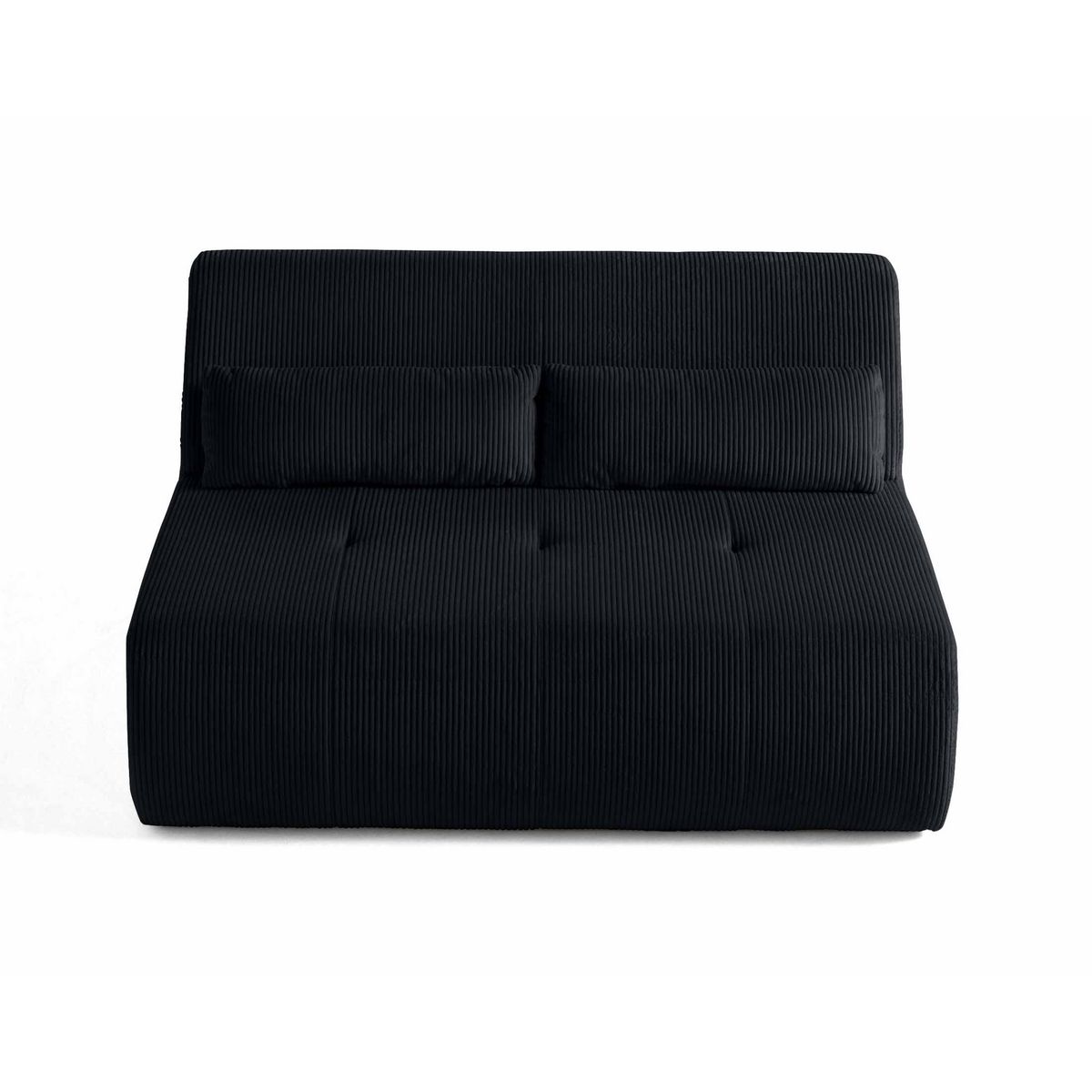 LISA DESIGN Onyx - canapé droit 2 places - en velours côtelé