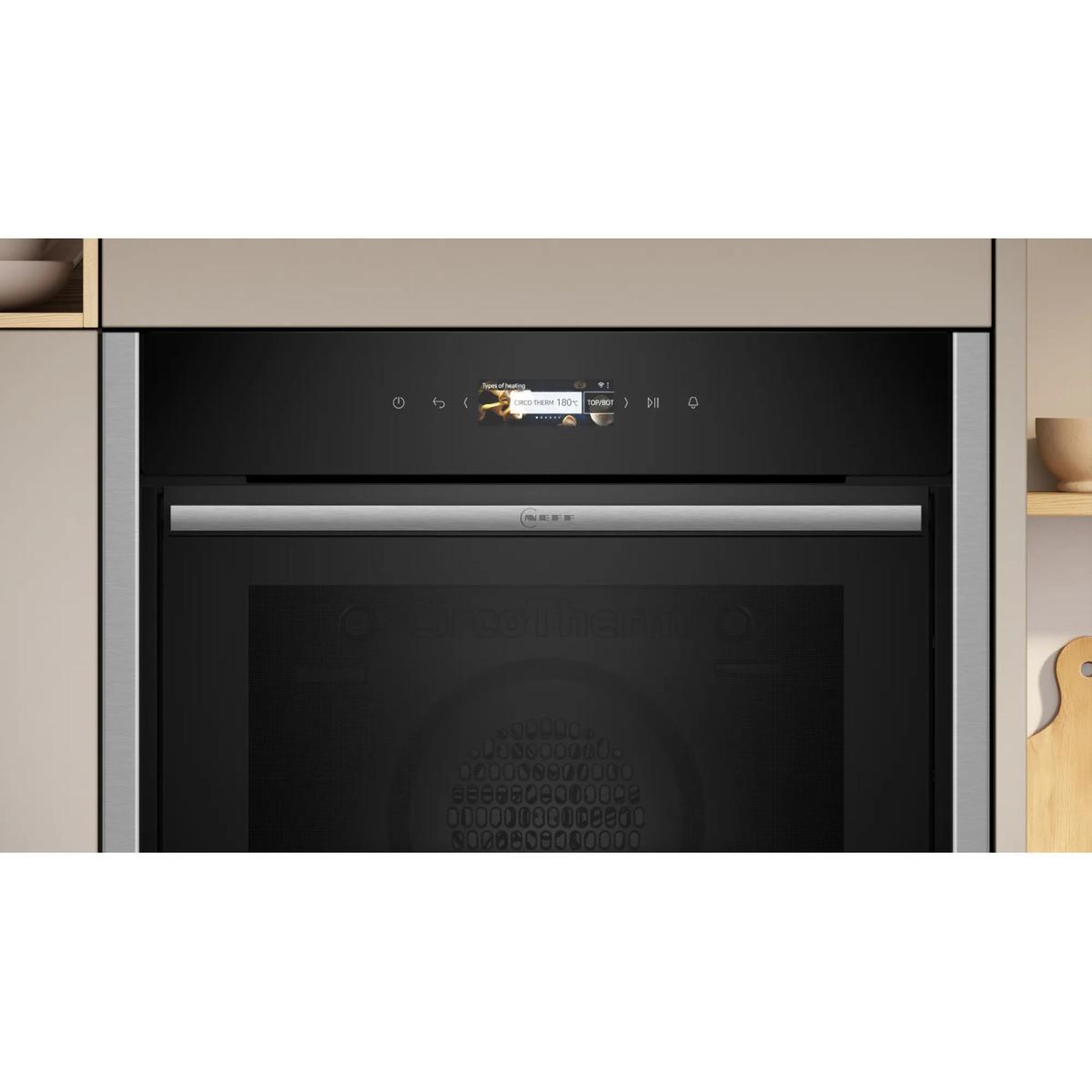 Voir la diapositive 3 : Neff Four intégrable multifonction 71l 60cm à pyrolyse noir - b54cr71n0