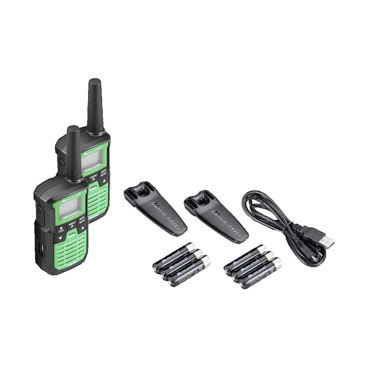 MIDLAND Talkie Walkie Midland XT30 PRO Vert - Robuste et Longue Portée