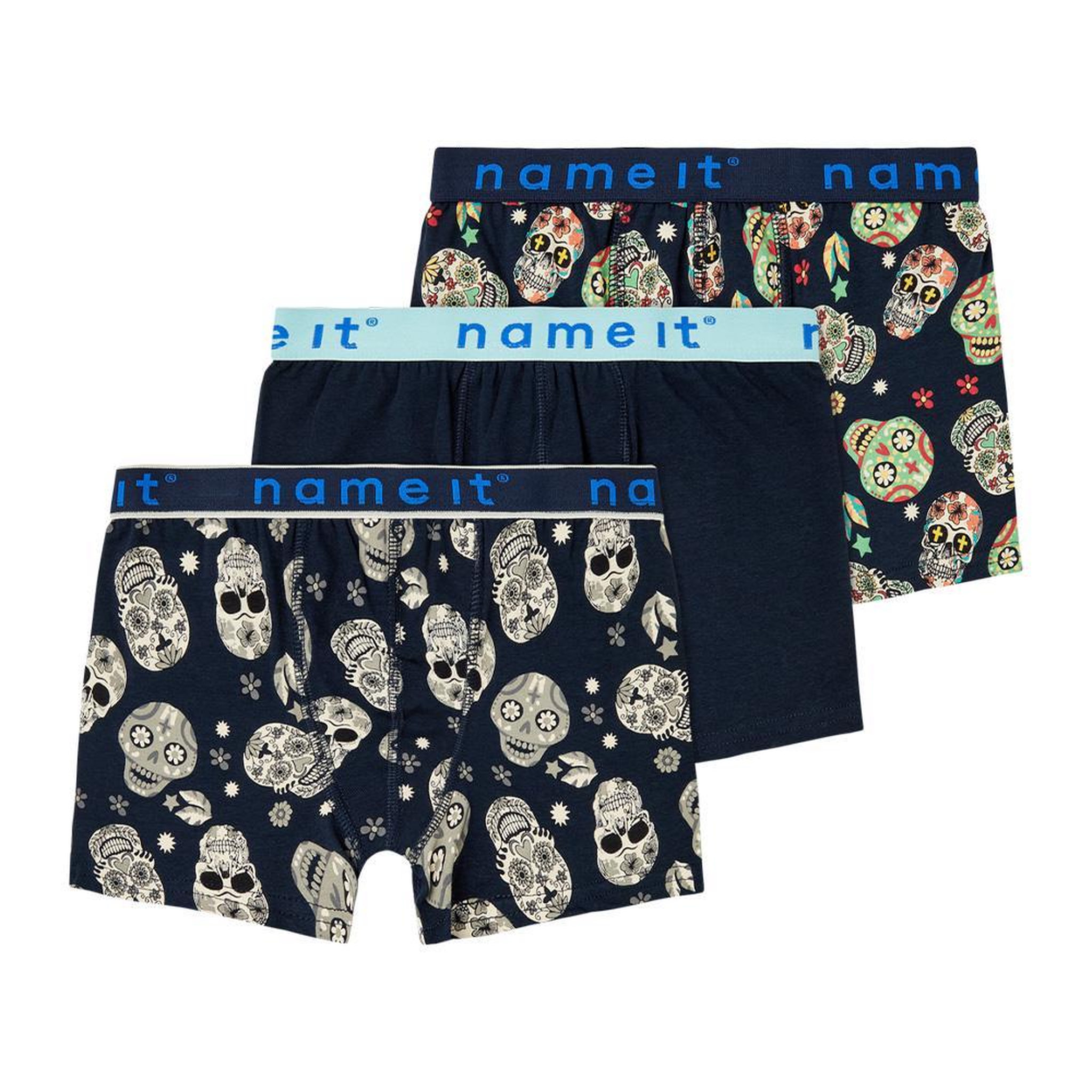 Voir la diapositive 2 : NAME IT x3 Boxers Noir/Jaune Garçon Name it Sapphire