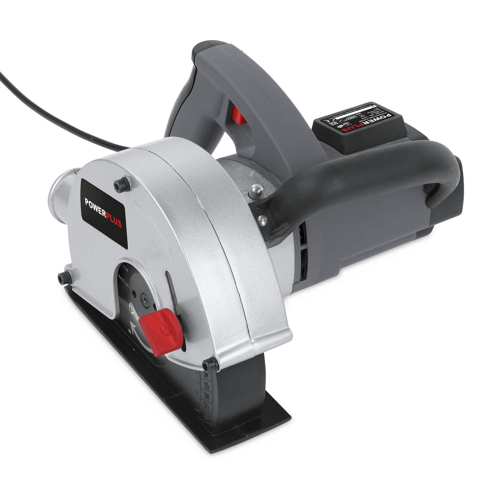 Voir la diapositive 2 : POWERPLUS Rainureuse électrique 2 disques 1700w