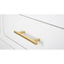 Voir la diapositive 5 : Paris Prix Console 3 Tiroirs Design  Venus  110cm Blanc & Or