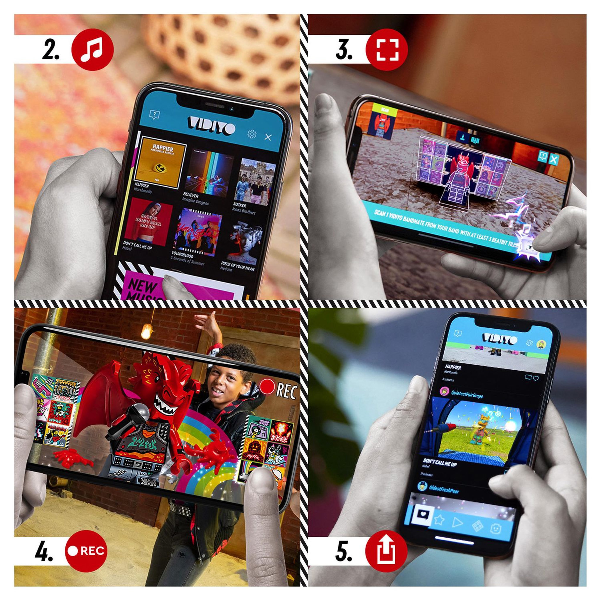 Voir la diapositive 6 : LEGO VIDIYO 43109 - Metal Dragon BeatBox Music Video Maker dès 7 ans