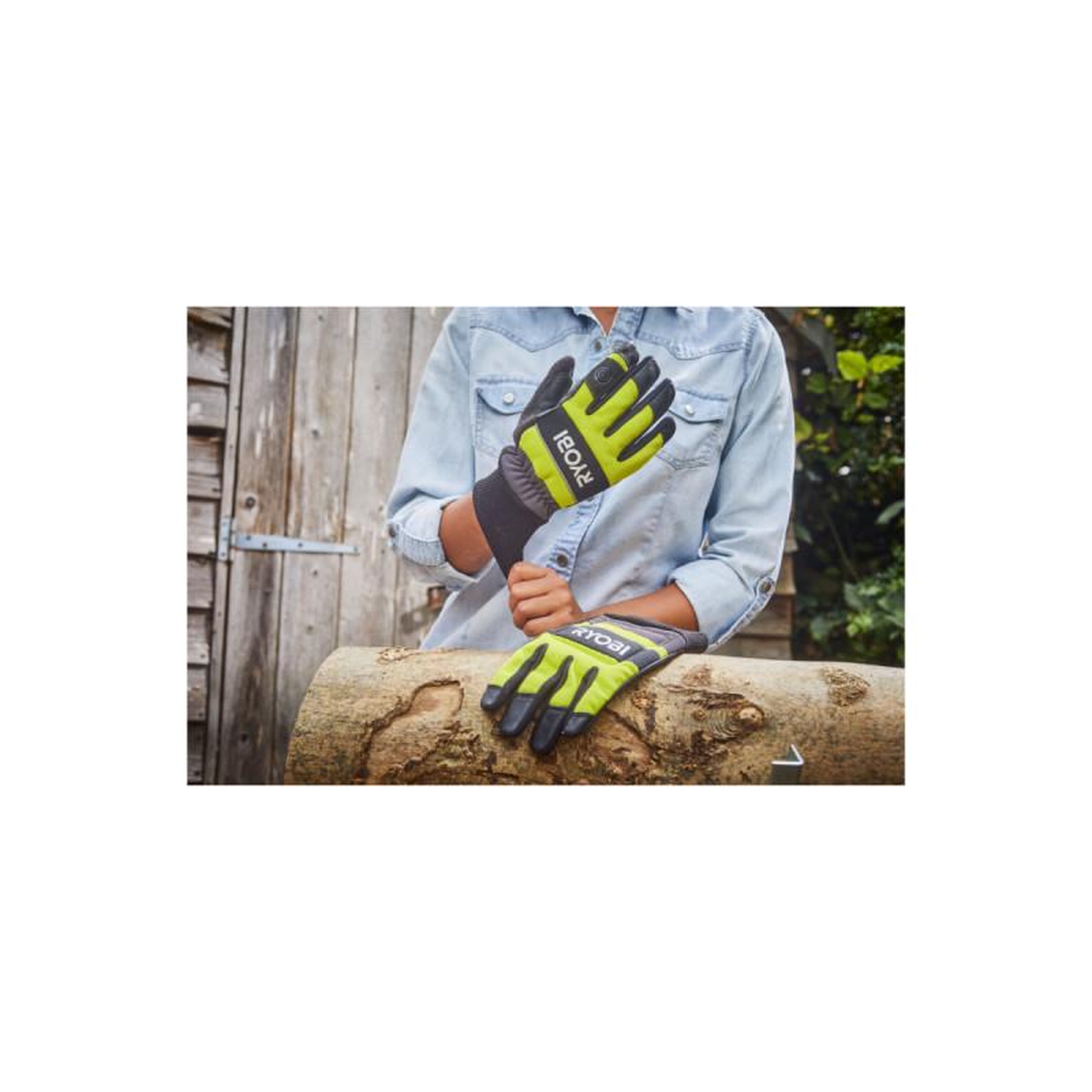 Voir la diapositive 5 : Ryobi Gants anti-coupures ryobi - rac258l - pour tronçonneuses - taille l