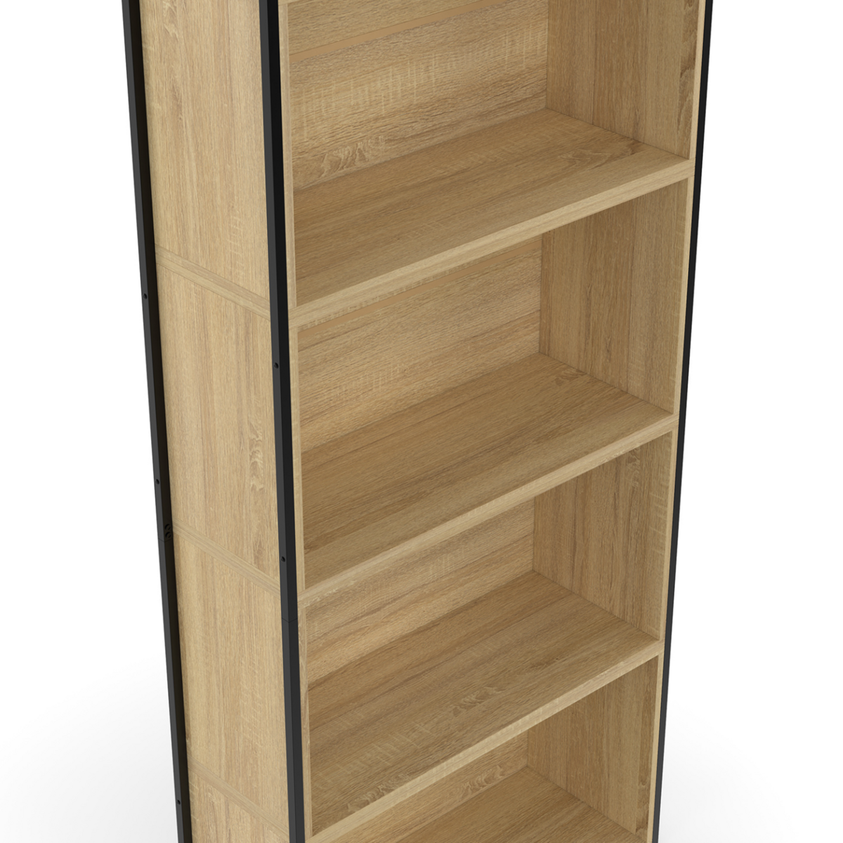 ID MARKET Etagère bibliothèque modulable DETROIT séparateur d'angle extensible design industriel 170 cm