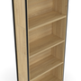 Voir la diapositive 6 : ID MARKET Etagère bibliothèque modulable DETROIT séparateur d'angle extensible design industriel 170 cm