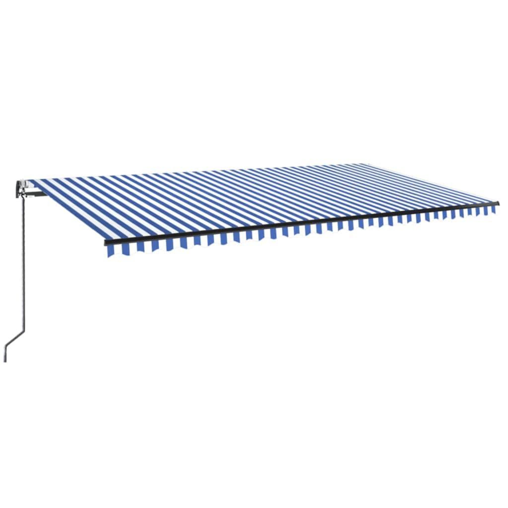 Voir la diapositive 2 : VIDAXL Auvent retractable automatique 600x350 cm Bleu et blanc