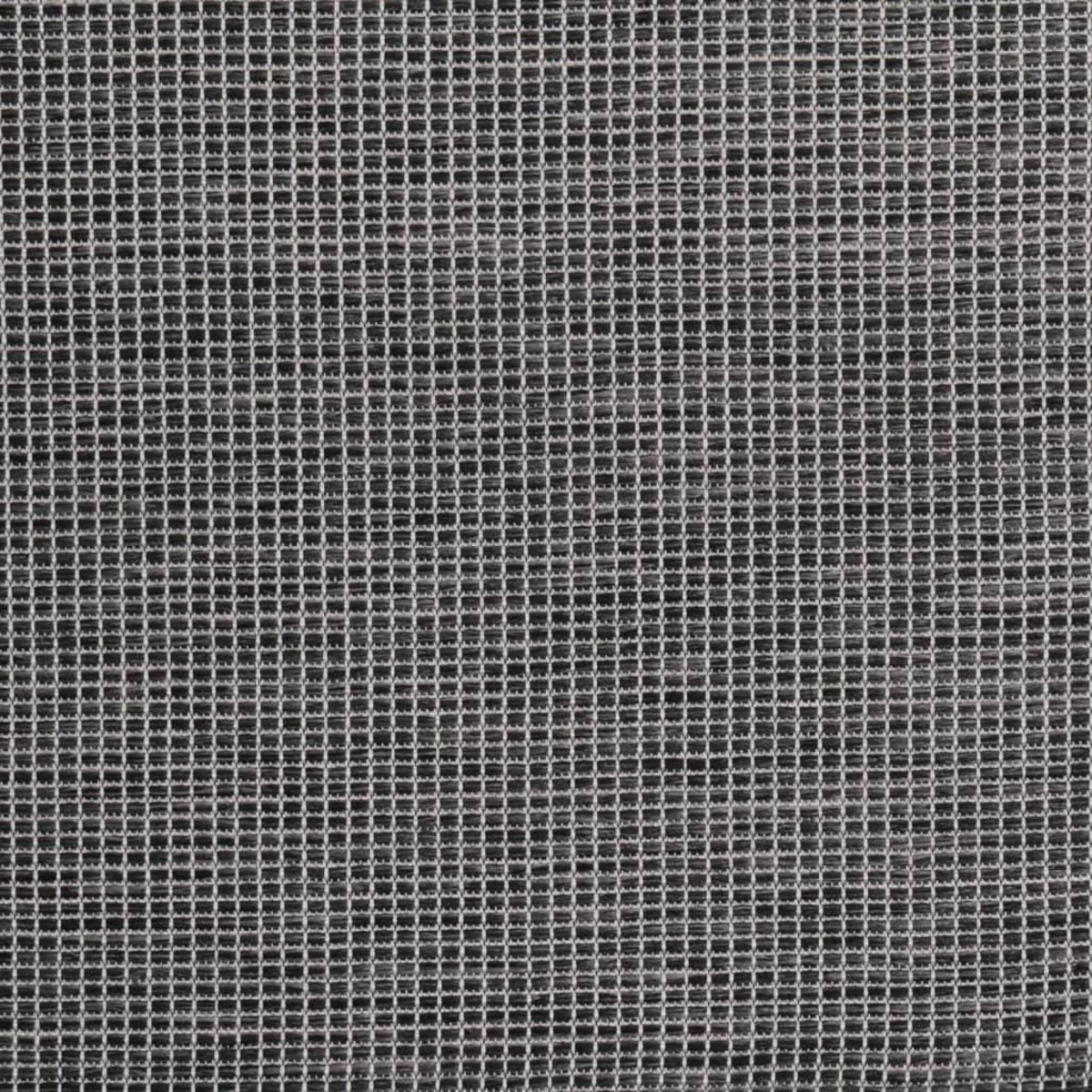 VIDAXL Tapis a tissage plat d'exterieur 120x170 cm Gris