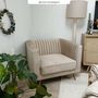 Voir la diapositive 6 : Rendez vous déco Fauteuil en velours vert foncé - Gatsby