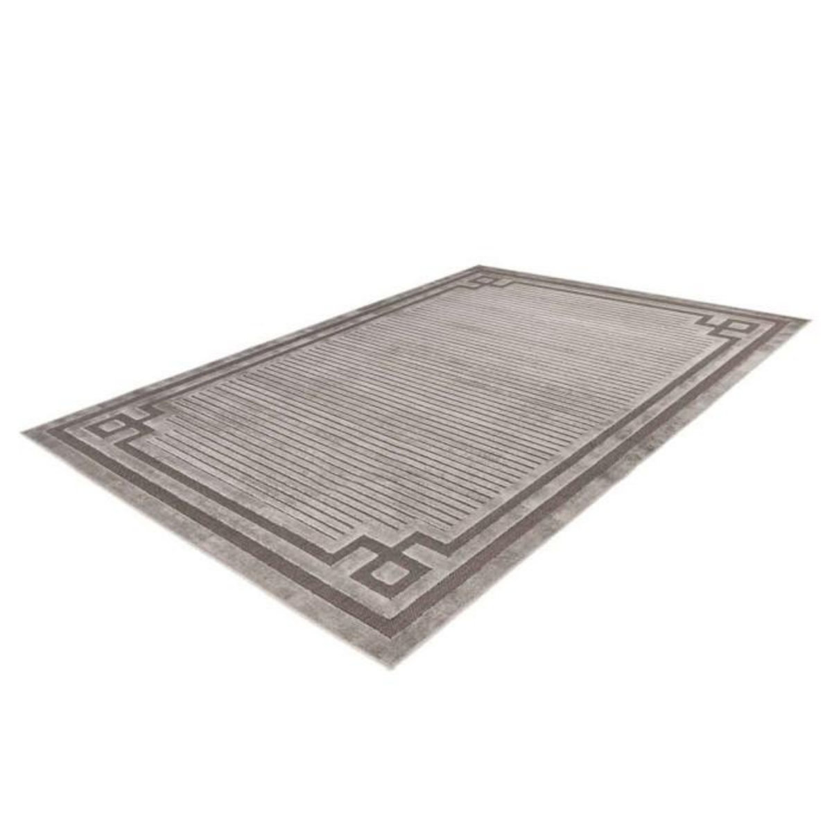 Paris Prix Tapis Tissé à Poils Courts Vintage  Madita  Gris