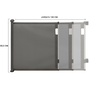 Voir la diapositive 4 : ID MARKET Barrière de sécurité rétractable pour animaux domestiques 130 cm gris
