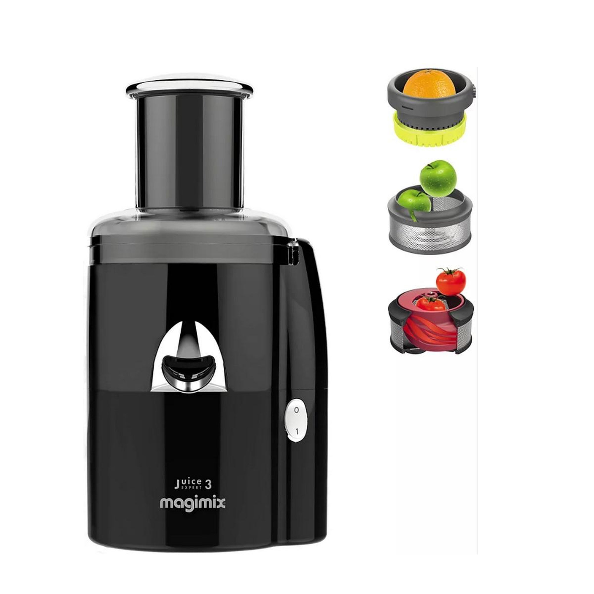 Voir la diapositive 2 : MAGIMIX Centrifugeuse 400w noir - 18081F