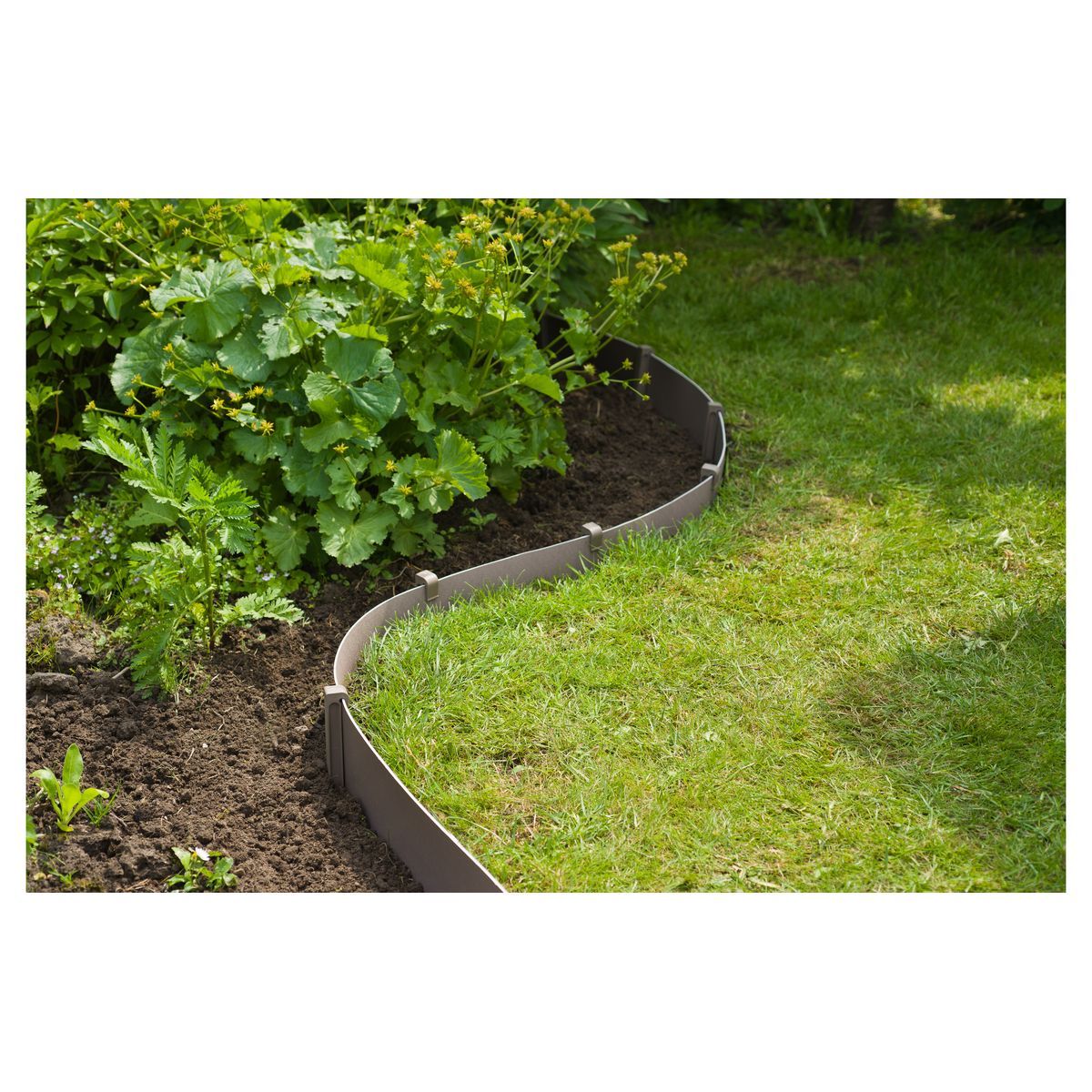 Nature Bordure de jardin - PE, épaisseur 3 mm, taupe