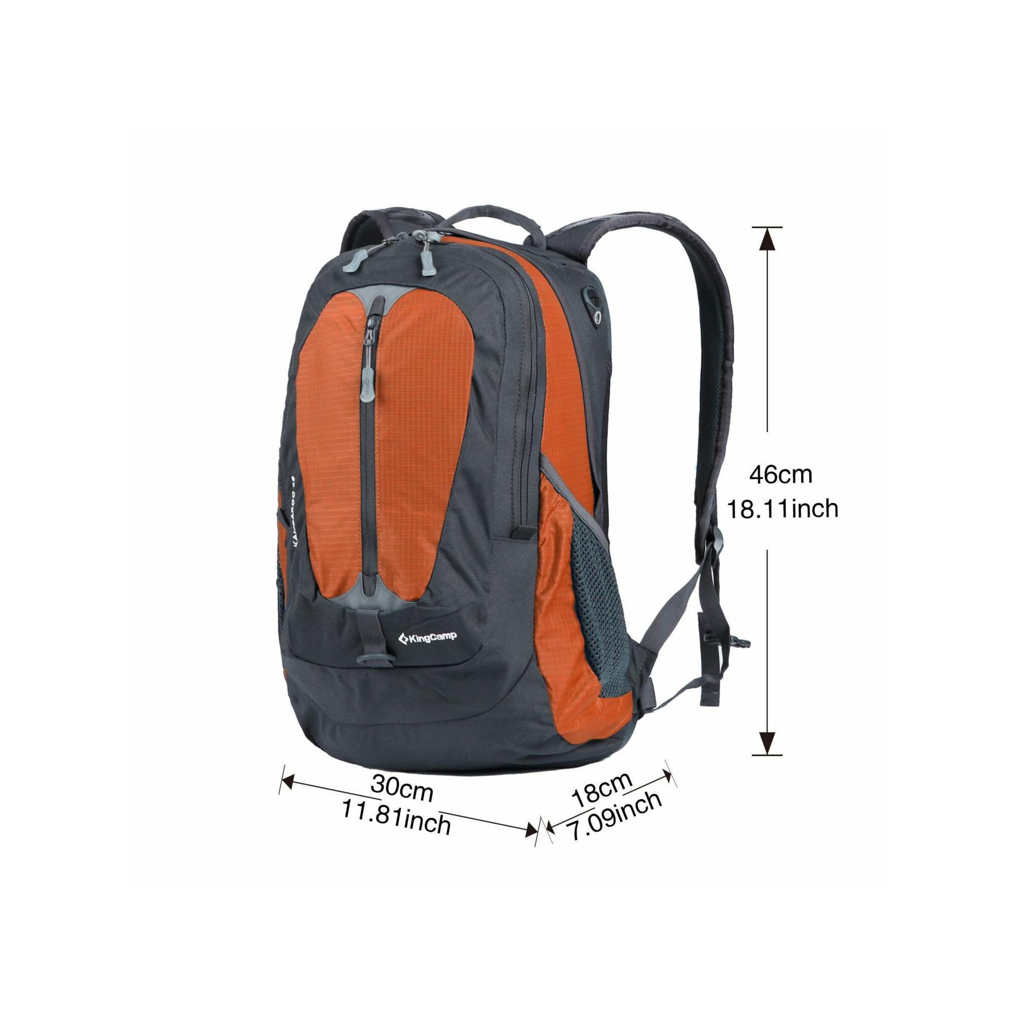 Voir la diapositive 4 : KINGCAMP Sac à dos outdoor - kingcamp - modèle kangaroo - gris - 30 x 18 x 46 cm