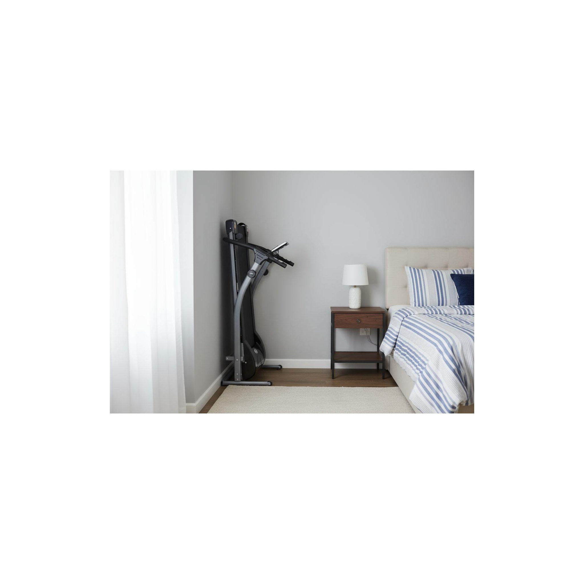 Voir la diapositive 3 : O'Fitness Tapis de course magnétique et pliable - o'fitness - maison/appartement - compteur écran 5 en 1