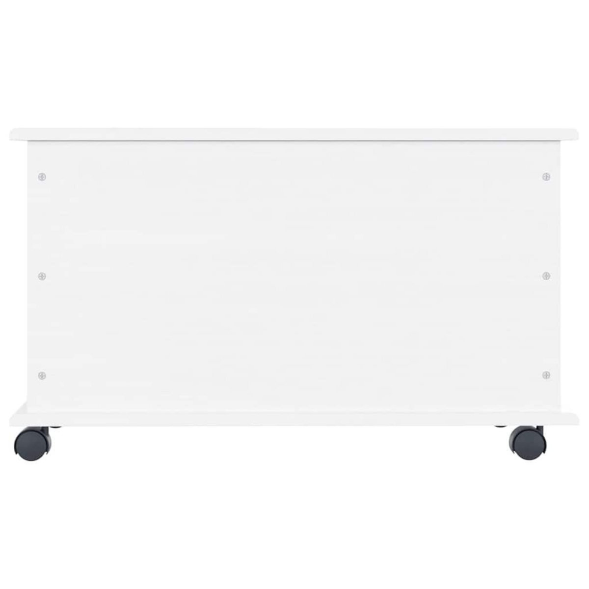 VIDAXL Coffre de rangement et roulettes ALTA blanc 73x39,5x43 cm