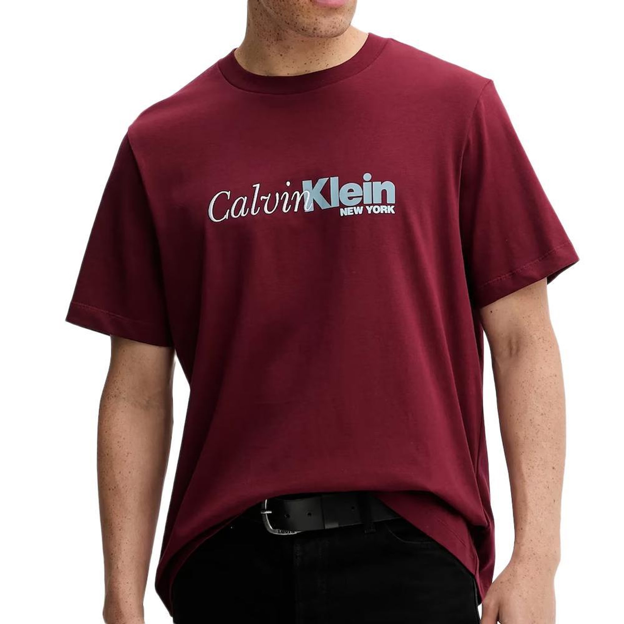 CALVIN KLEIN JEANS T-Shirt Rouge Homme Calvin Klein Jeans LV04RD822G. Coloris disponibles : Rouge