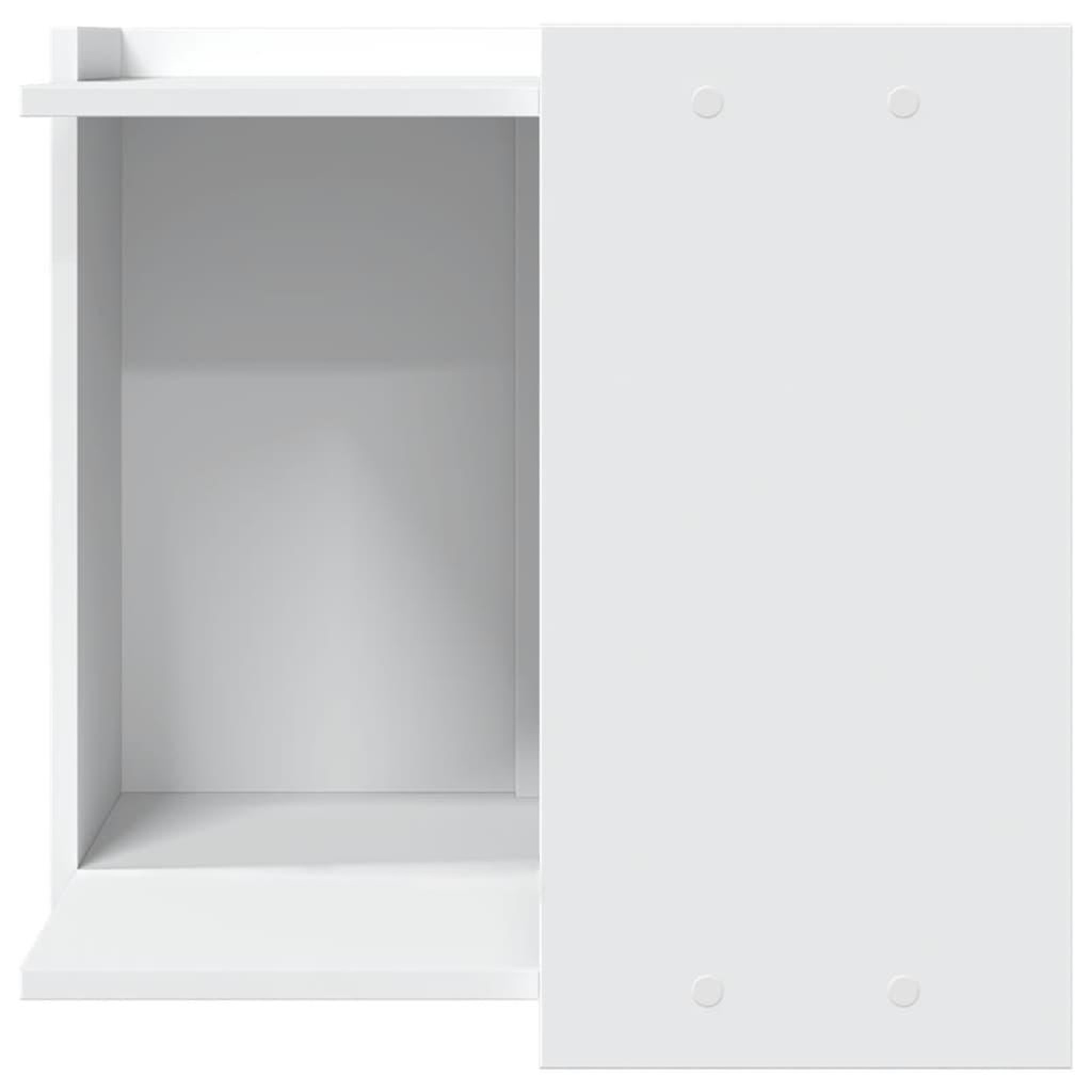Voir la diapositive 4 : VIDAXL Meuble de bac a litiere pour chat blanc bois d'ingenierie