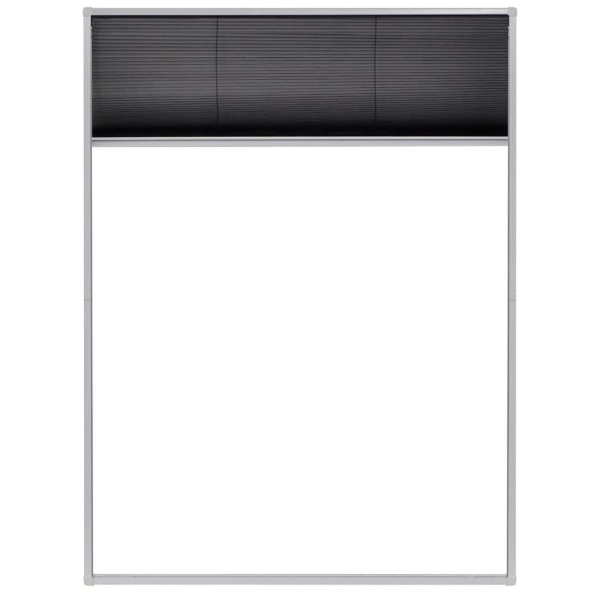 VIDAXL Moustiquaire plissee pour fenetre Aluminium 60 x 80 cm