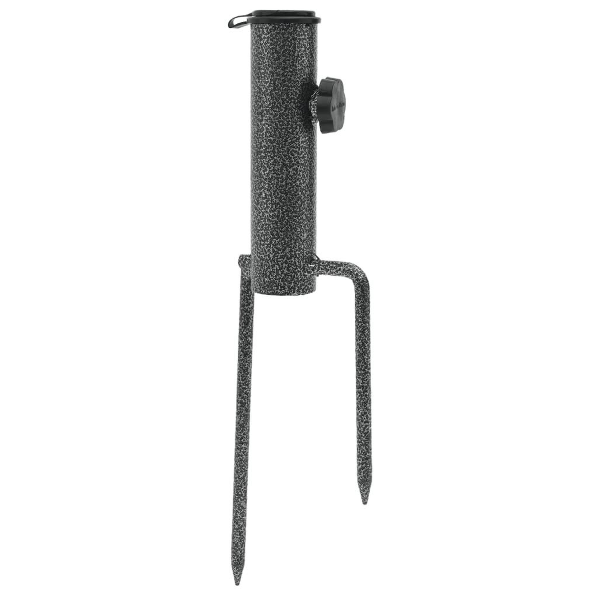 Voir la diapositive 3 : VIDAXL Support de parasol avec piquets 2 pcs 9x35 cm acier galvanise