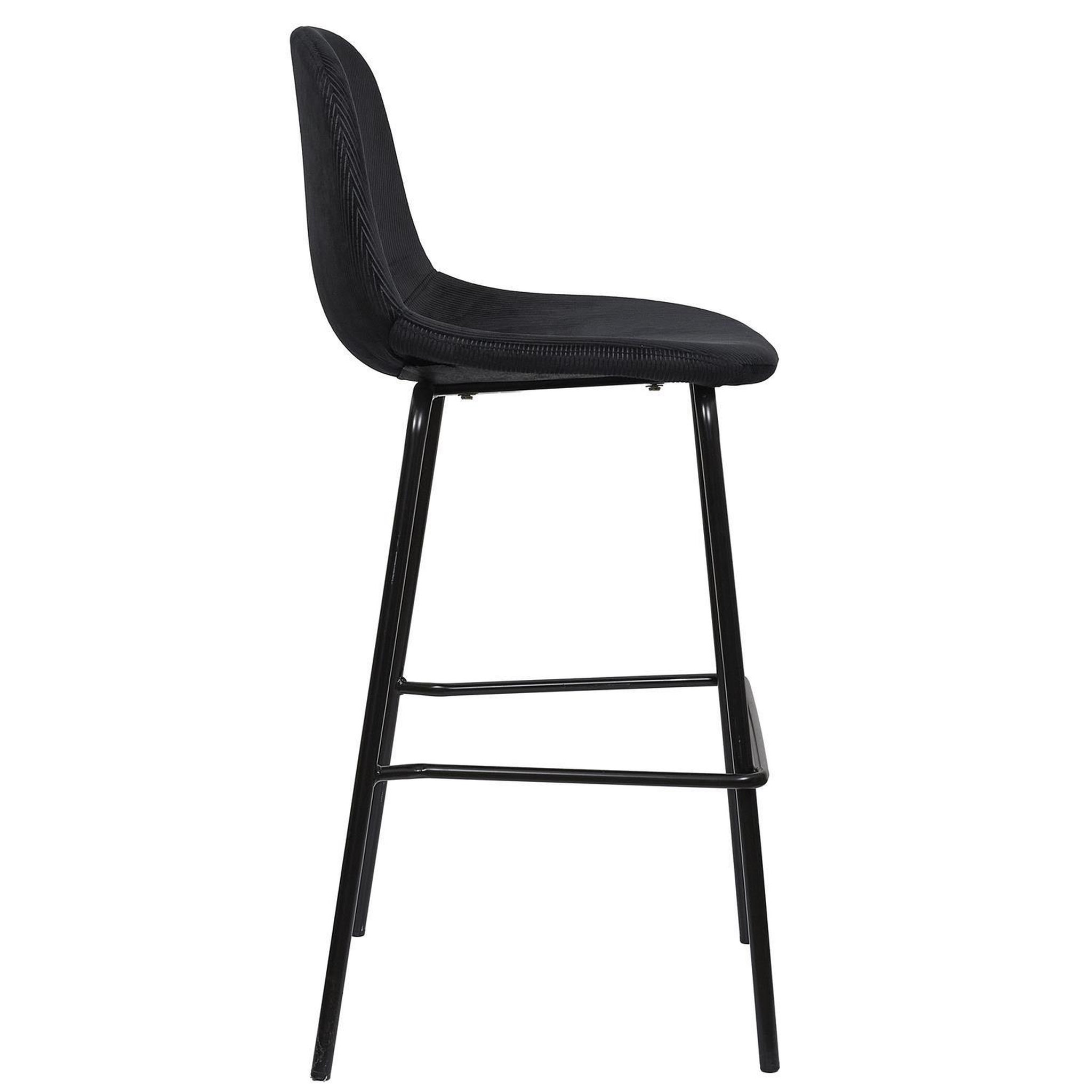 Voir la diapositive 5 : TOILINUX Lot de 2 chaises de bar giulia - noir