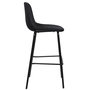 Voir la diapositive 5 : TOILINUX Lot de 2 chaises de bar GIULIA - Noir