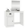 Voir la diapositive 4 : VIDAXL Coiffeuse avec miroir blanc 90x50x132,5 cm bois d'ingenierie