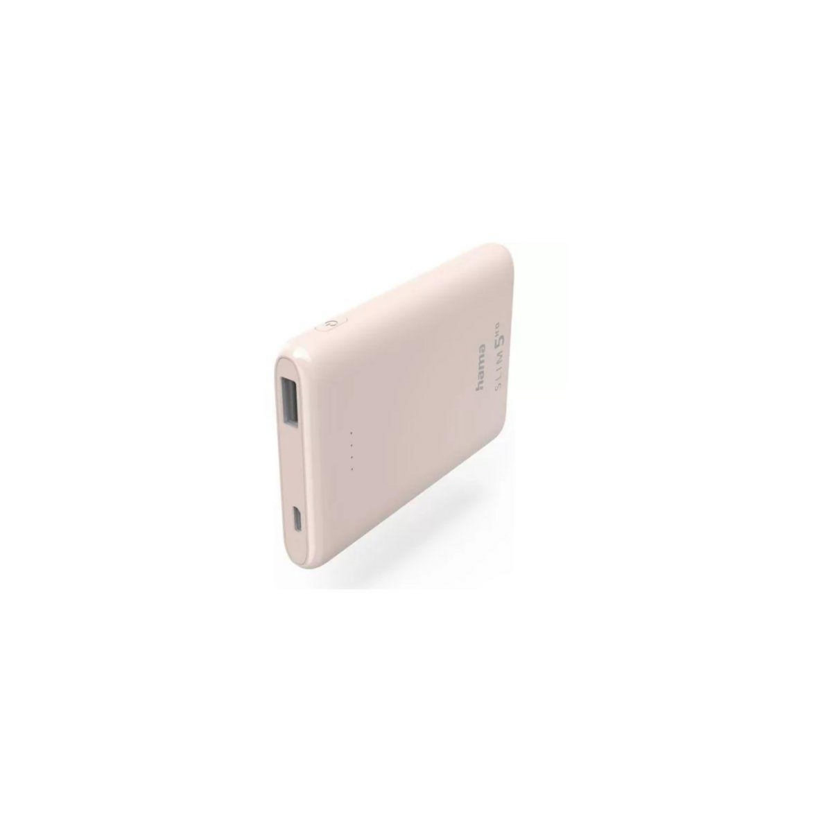 Hama Batterie externe 5000 mAh SLIM Rose