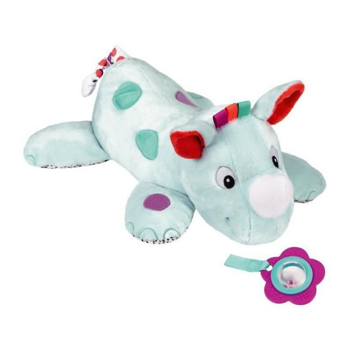 RAVENSBURGER Ravensburger -PLAY + - Coussin d'activités 3en1 rhincéros - Des la naissance - version française - 34010