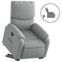 Voir la diapositive 2 : VIDAXL Fauteuil inclinable electrique gris clair tissu