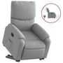 Voir la diapositive 2 : VIDAXL Fauteuil inclinable electrique gris clair tissu