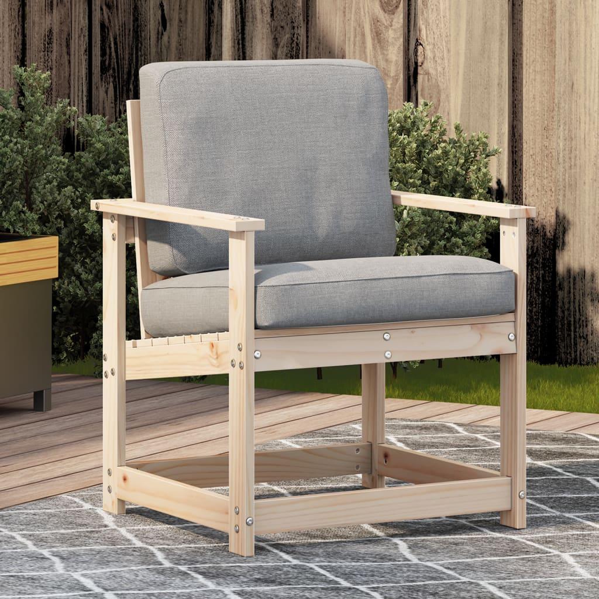 VIDAXL Chaise de jardin 62x56x77 cm bois de pin massif