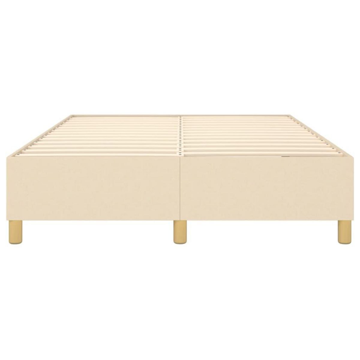 VIDAXL Cadre de lit sans matelas creme 140x200 cm tissu