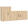Voir la diapositive 2 : VIDAXL Ensemble de meubles TV 2 pcs chene sonoma bois d'ingenierie