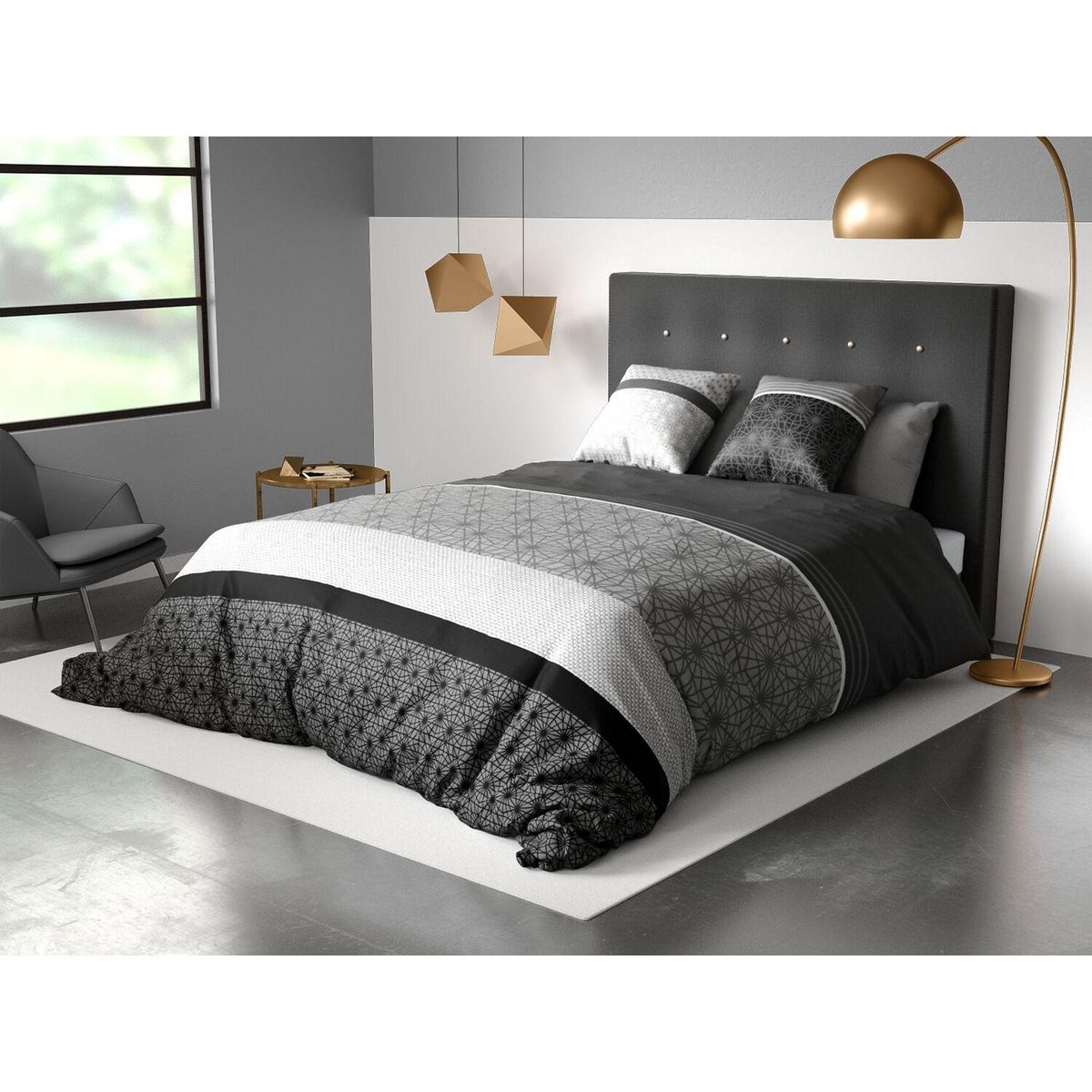 ATELIER DU COTON Parure housse de couette 100% coton 57fils , sandro