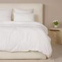 Voir la diapositive 2 : Les Ateliers du Linge Parure De Couette 3 Pcs 260x240 100% Gaze De Coton Lavé Blanc Pur